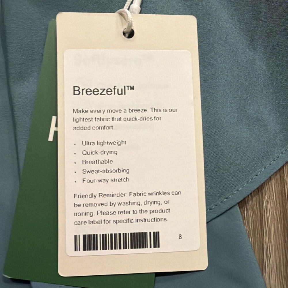 Halara Breezeful™ V Neck Crossover Top High Low Quick Dry In‎ Stone Blue Medium - Picture 7 of 12
